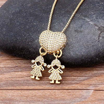 Colar Amor de Mãe Banhado a Ouro 18K